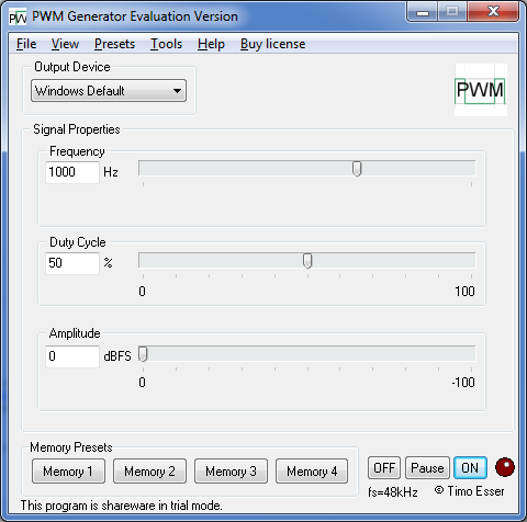 timo esser test tone generator evaluation vs paid version